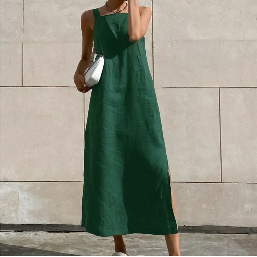 Commense Green Dress NWT simple elegant cut